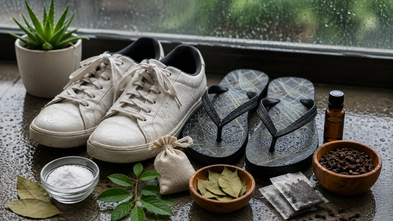 homemade remedies for bad smell in shoes