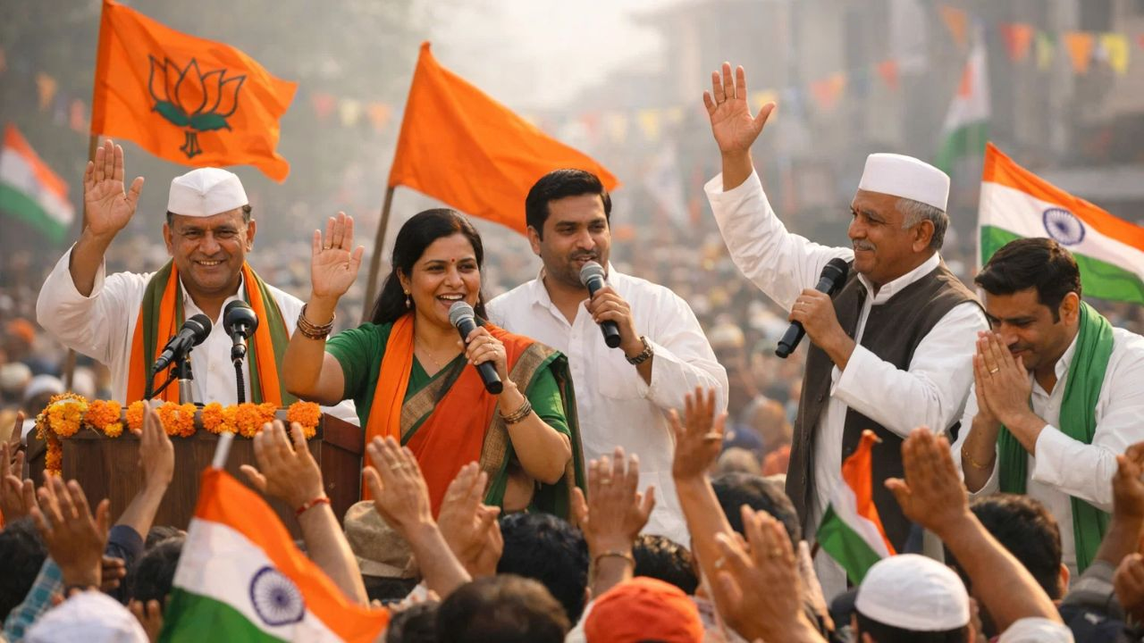 ai generated image of indian leaders