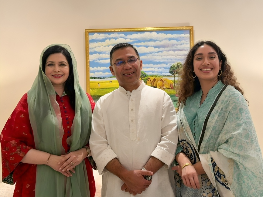 Tarique Rahman and family