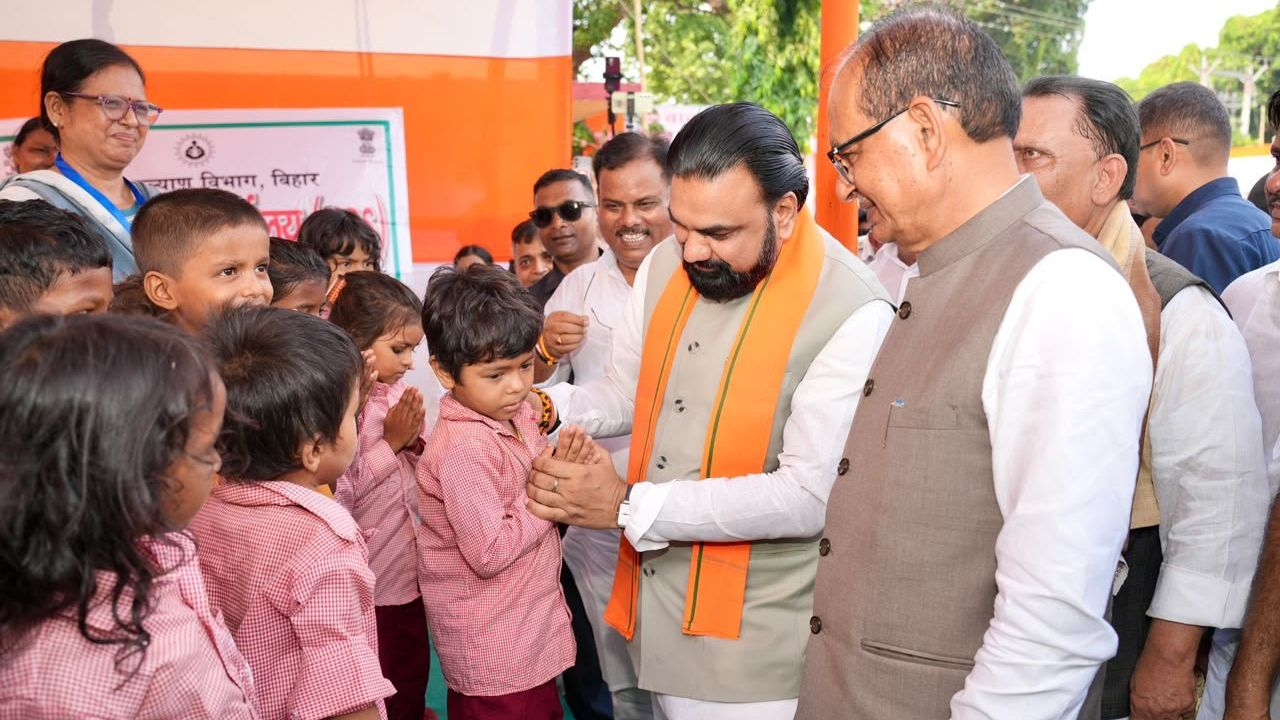 samrat choudhary and shivraj singh chouhan