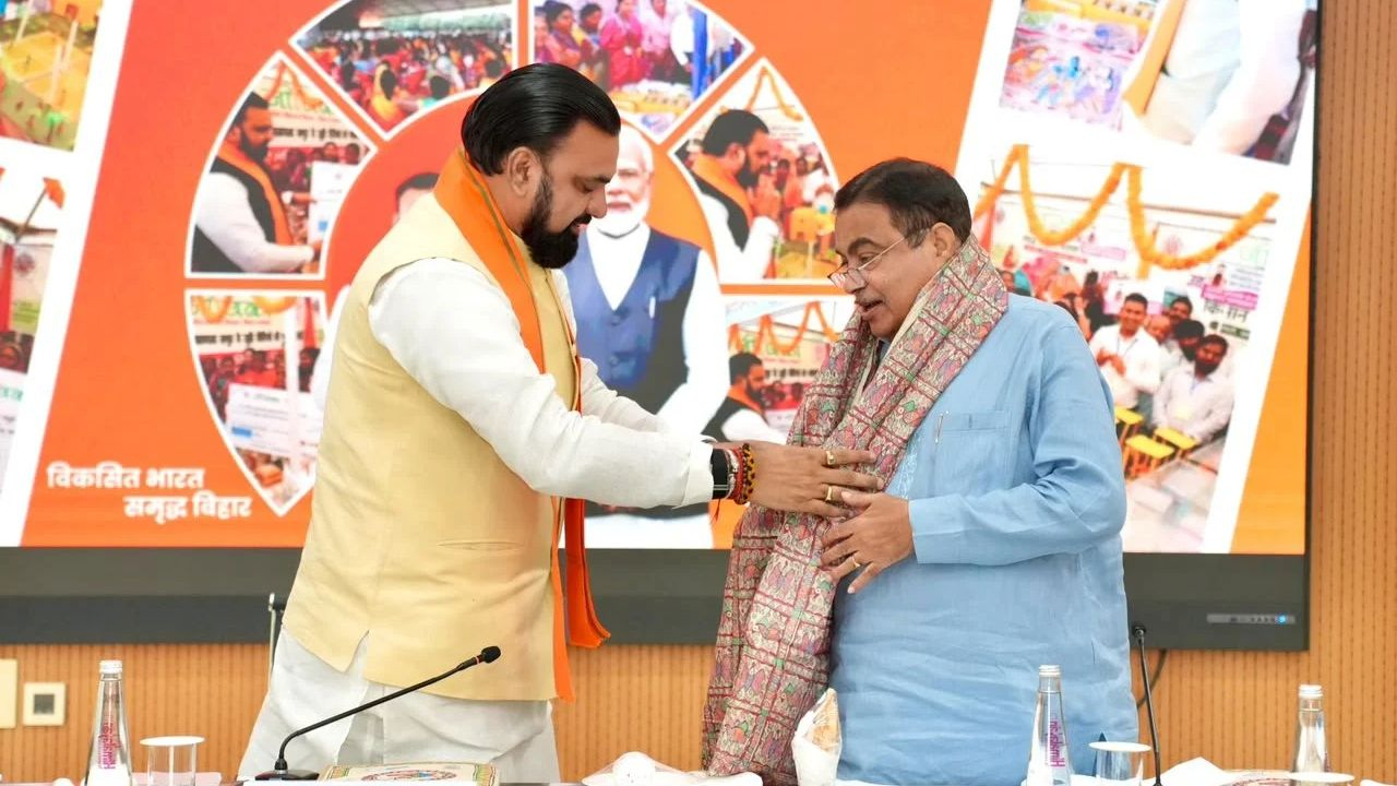 samrat choudhary and nitin gadkari