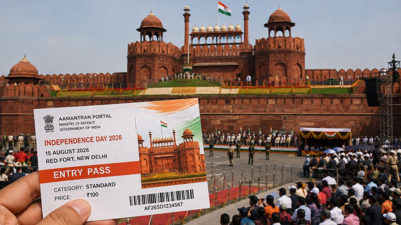 AI generated image of red fort