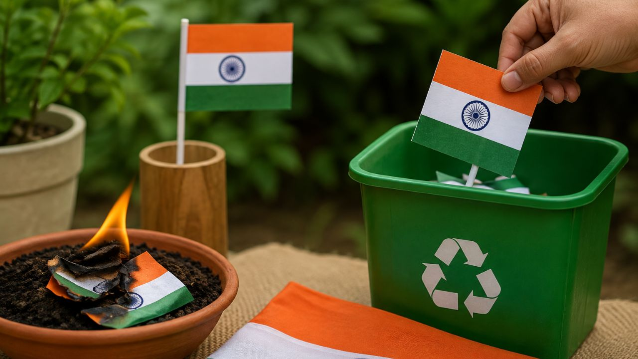 AI generated image of indian national flag