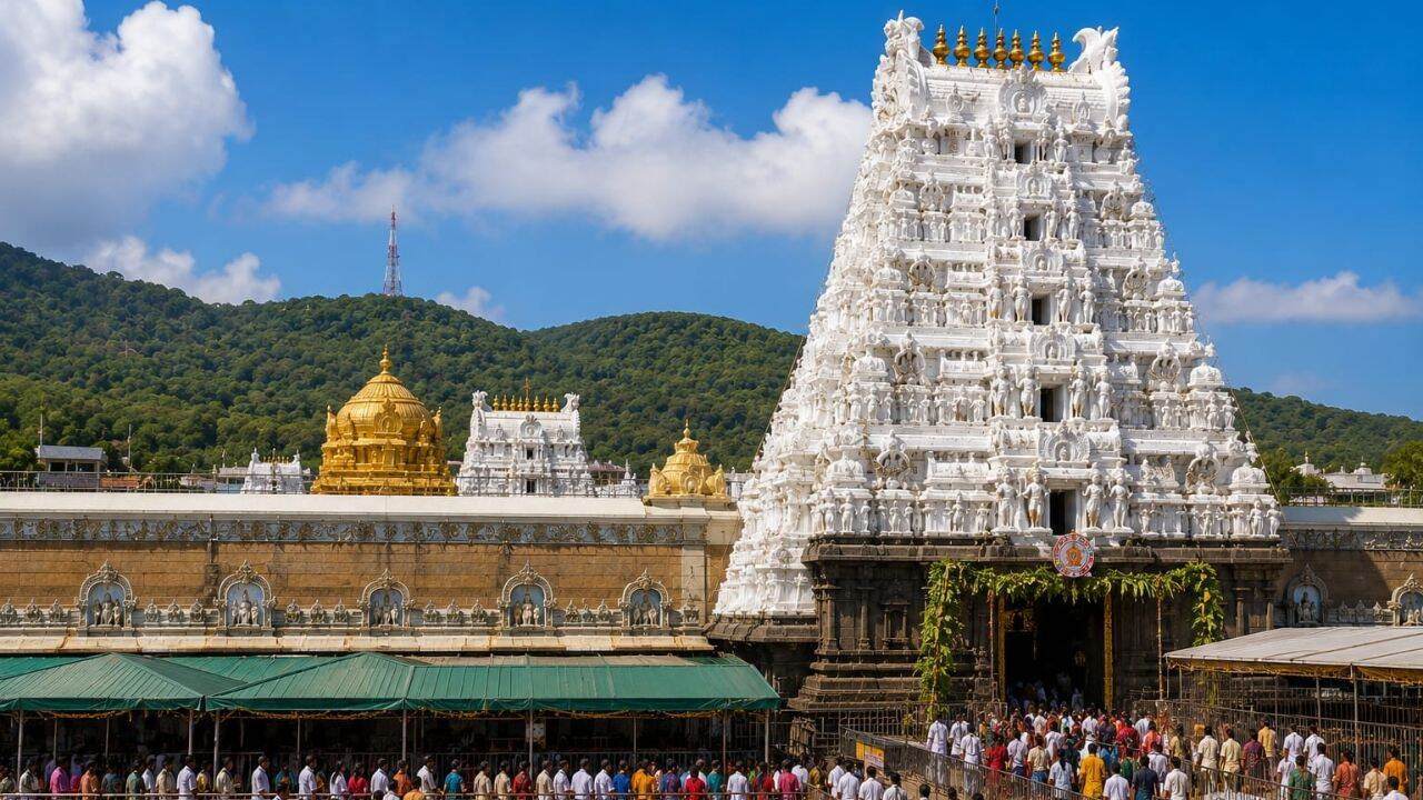 AI generated image of tirupati balaji mandir