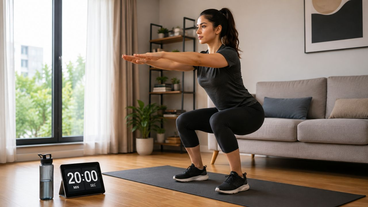 AI generate image of workout woman
