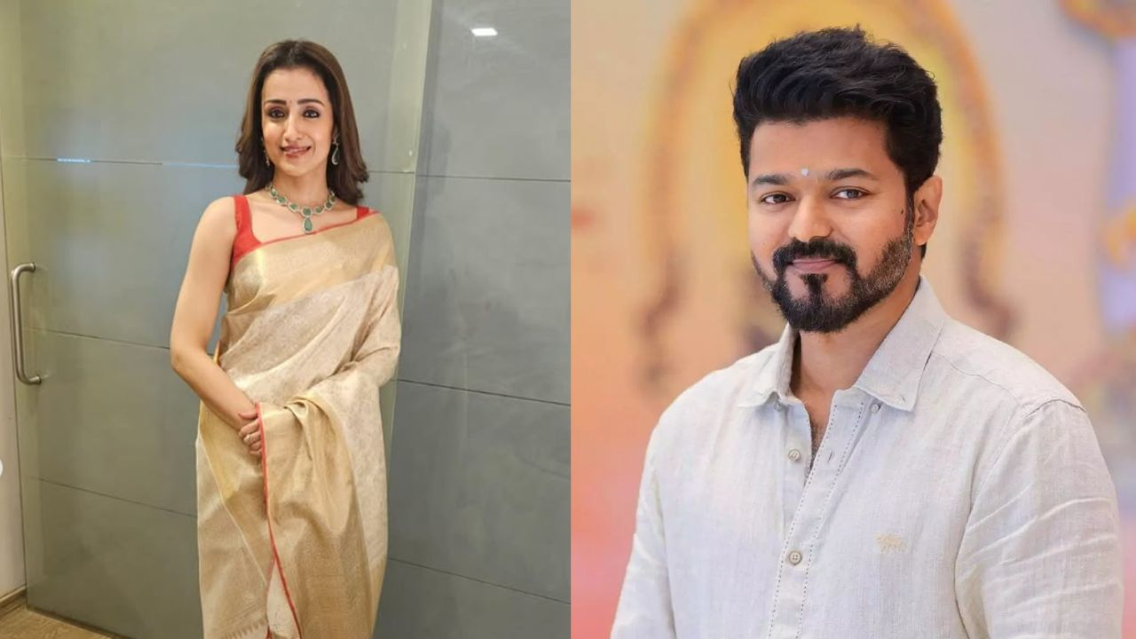 Trisha and Vijay Thalapathy
