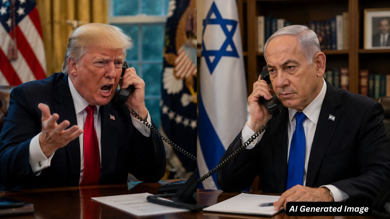 ai generated image of trump vs netanyahu