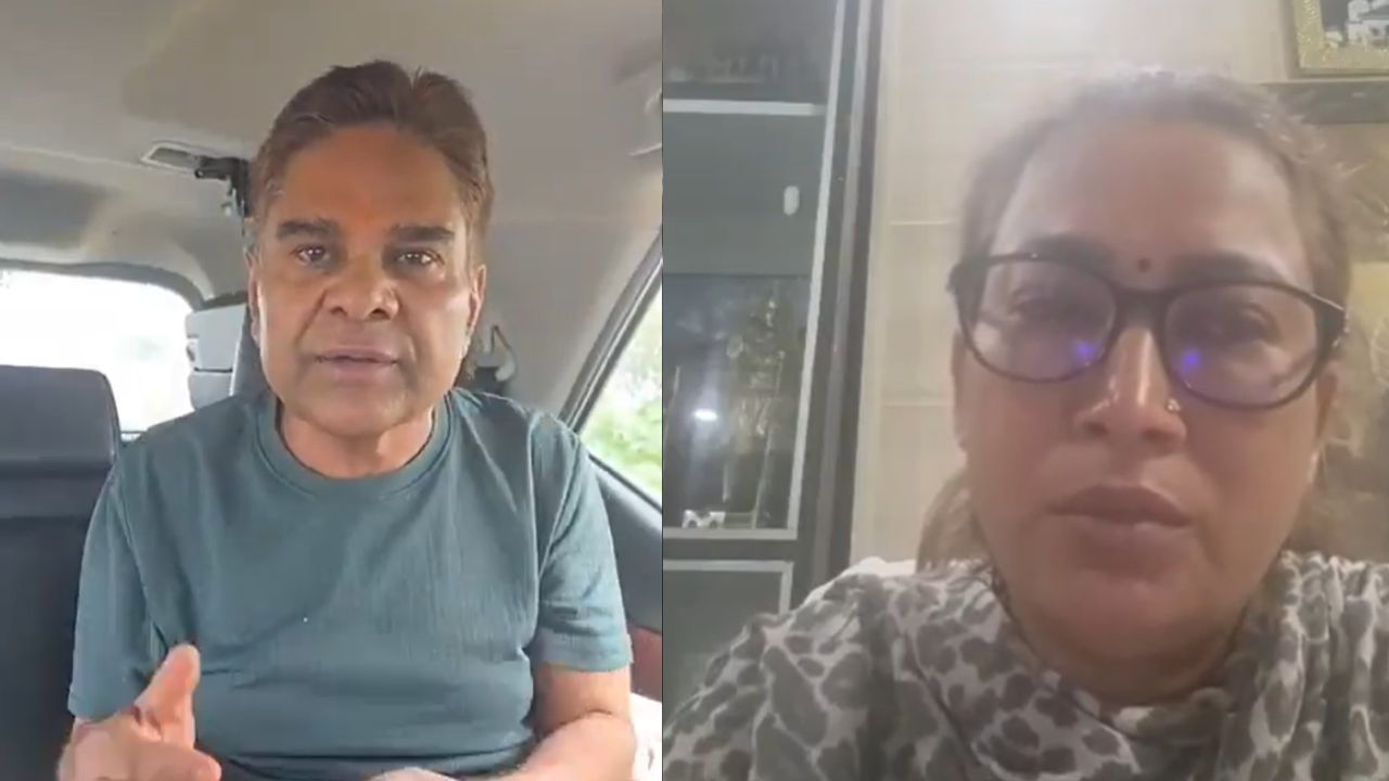 Minister Rekha Arya and Girdharilal Sahu