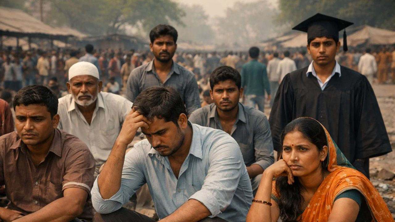 ai generated image of jobless people