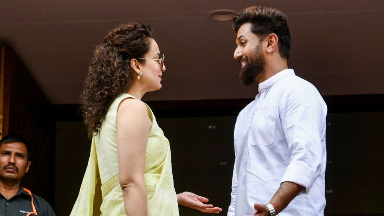  Kangana Ranaut And Chirag Paswan, Photo Credit: PTI