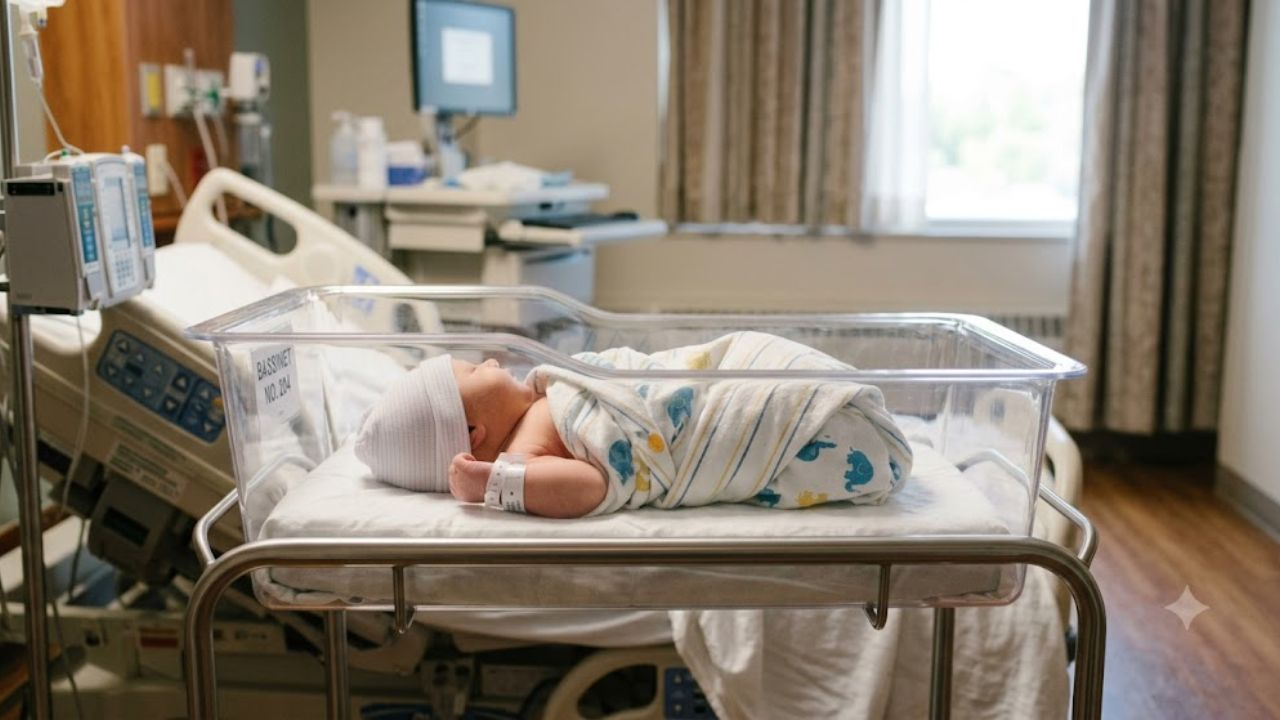 AI generated image of newborn baby