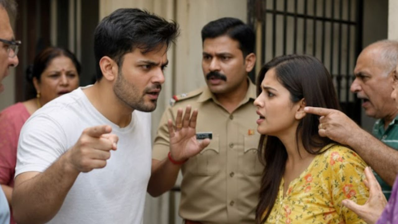 New Delhi two Neighbour fight