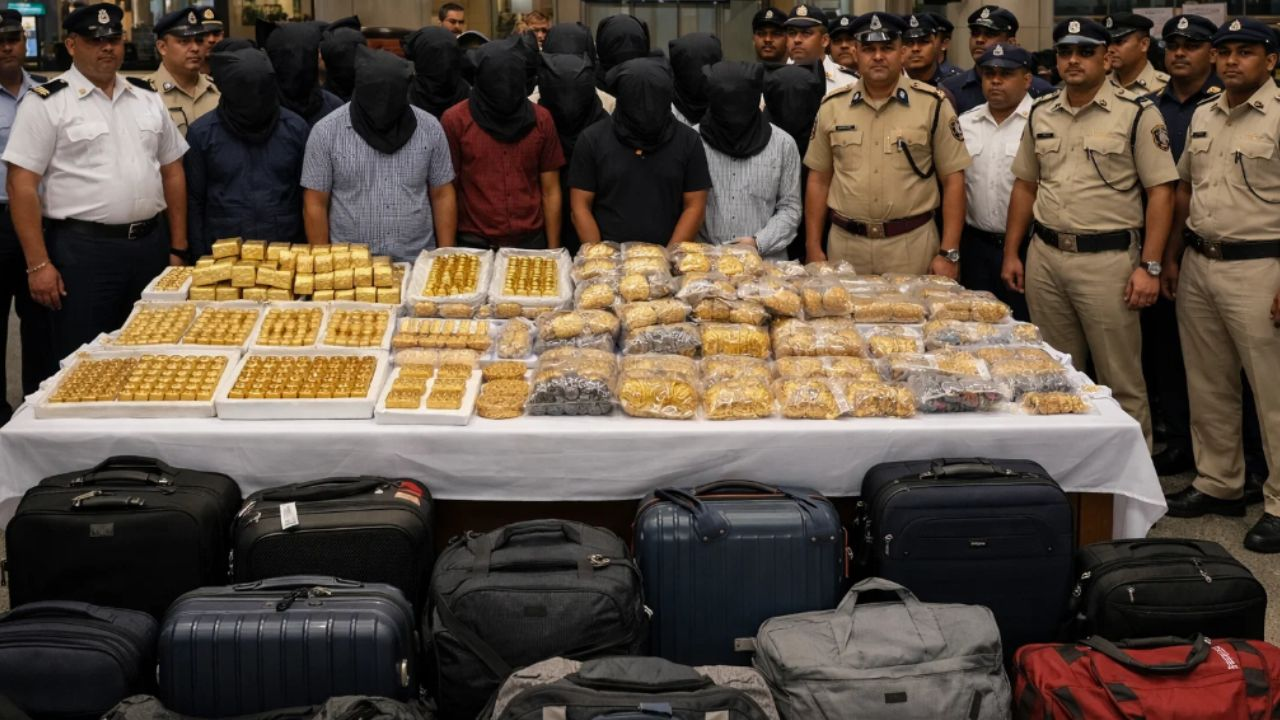 Gold smugglers in Mumbai airport