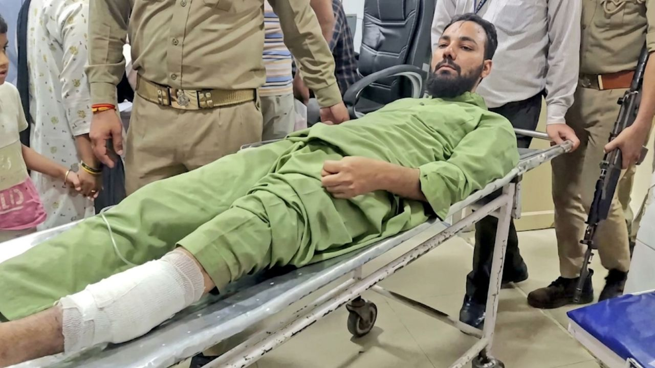 molested a burqa clad woman police shot him in the leg