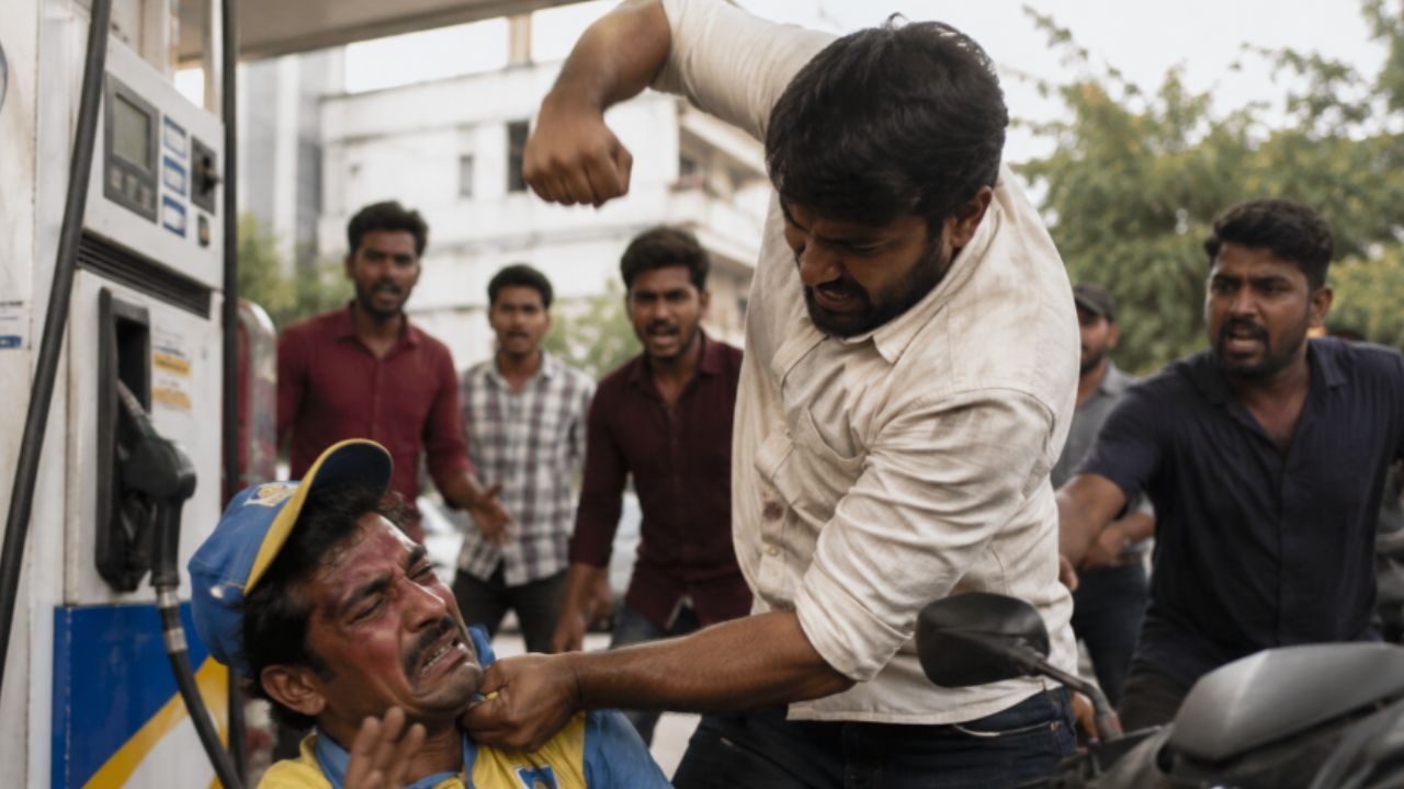 Bought1001 rupees fuel petrol pump worker beaten for asking for one rupees