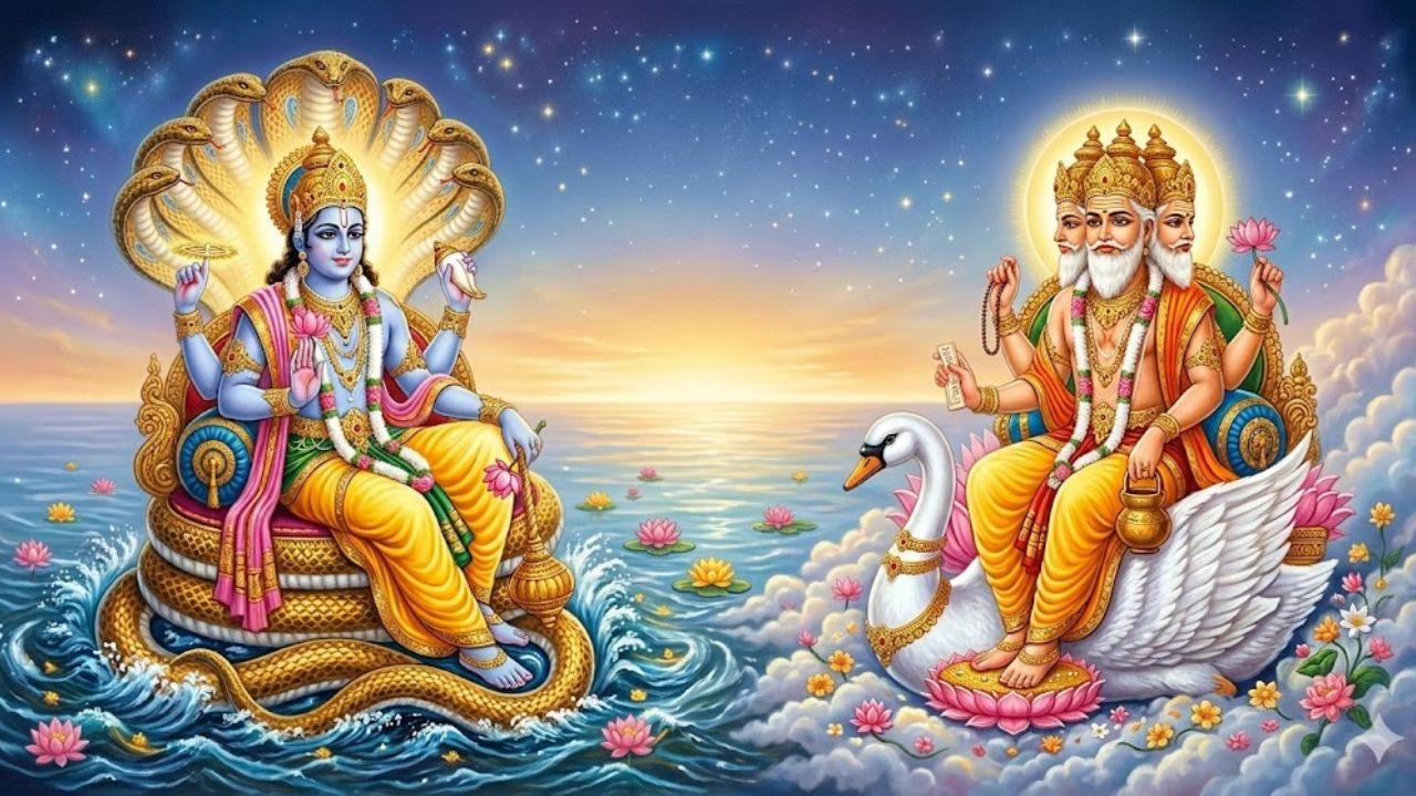 Brahma and Vishnu