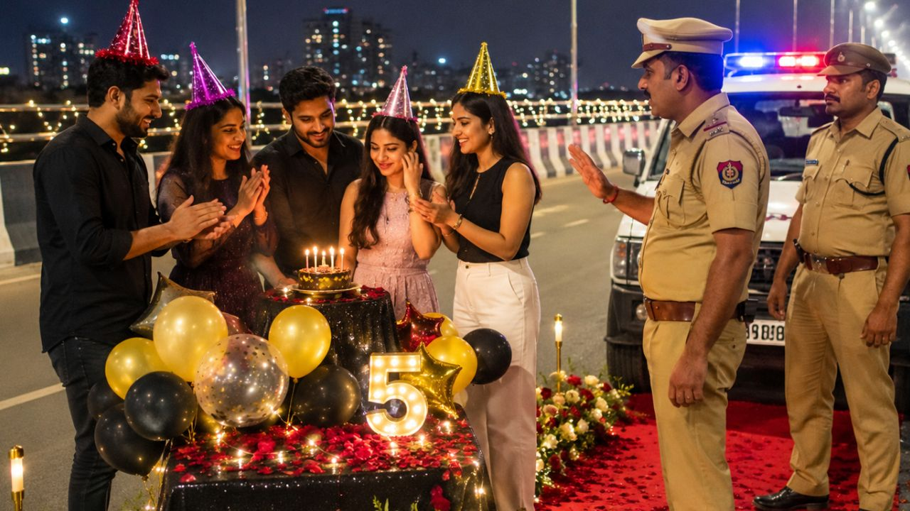 AI Generated Image of Celebrating Birthday