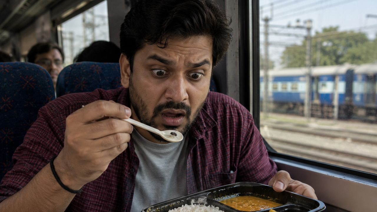 AI Generated Image Of Man In Train 