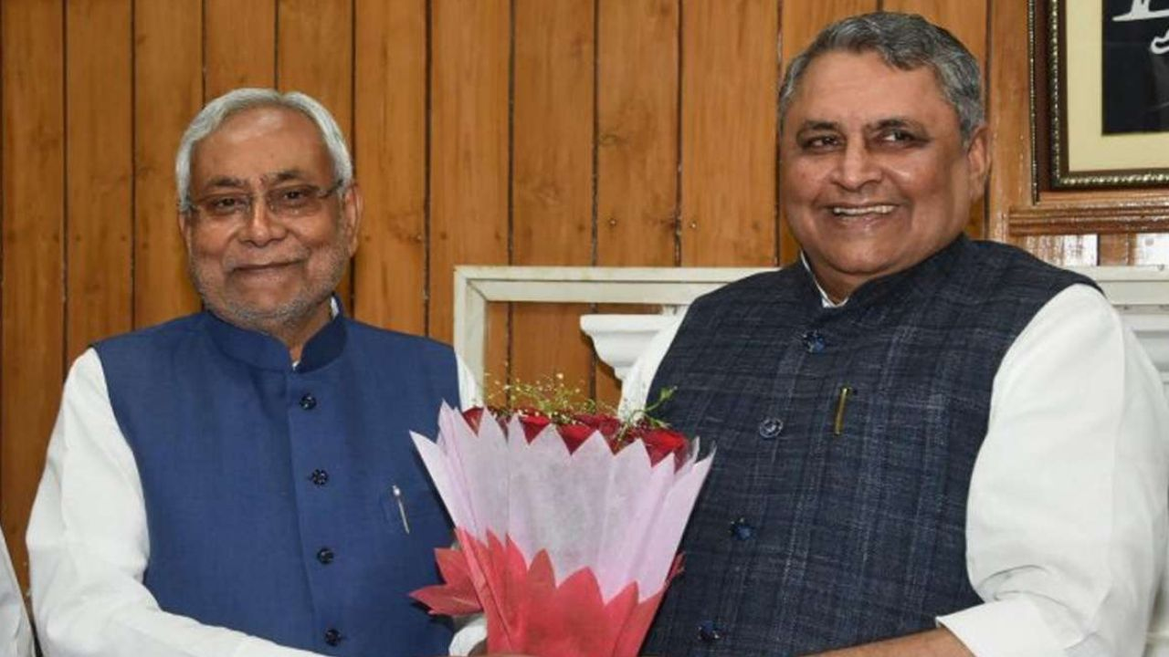 Nitish Kumar And Vijay Chaudhary, Photo Credit: PTI