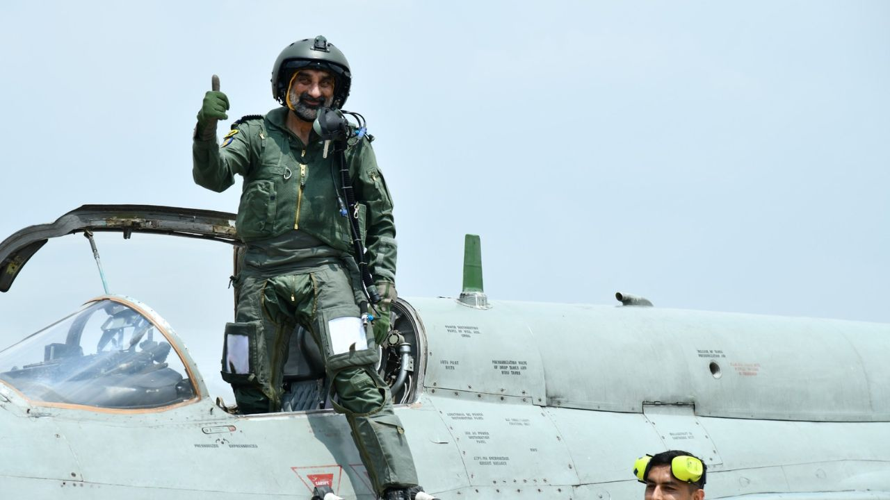 Air Chief Marshal With Mig-21