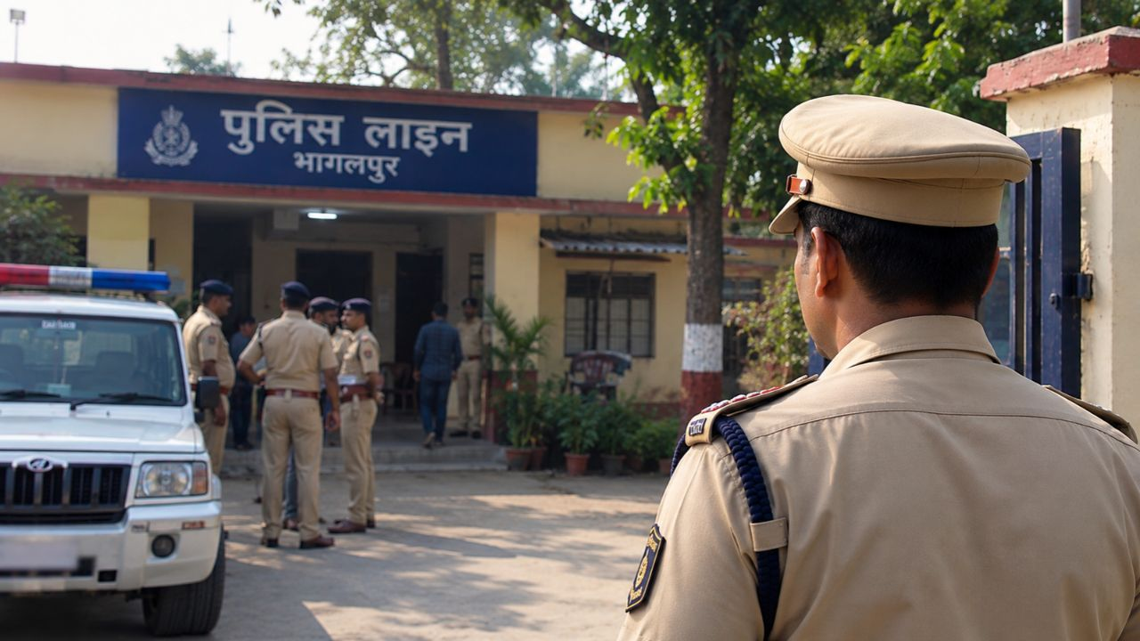 पुलिस थाने की AI Generated तस्वीर