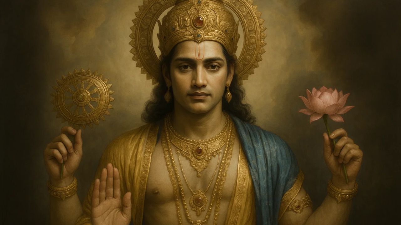Representational Picture of Lord Vishnu 