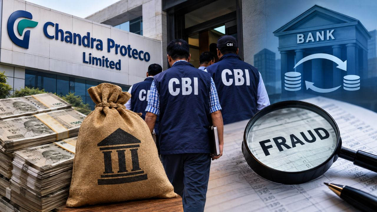CBI की छापेमारी की AI Generated तस्वीर