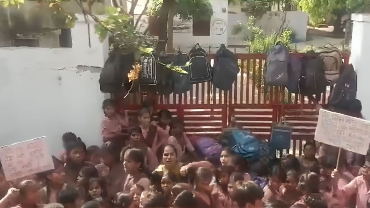 Kasganj School Protest, Photo Credit: Social Media