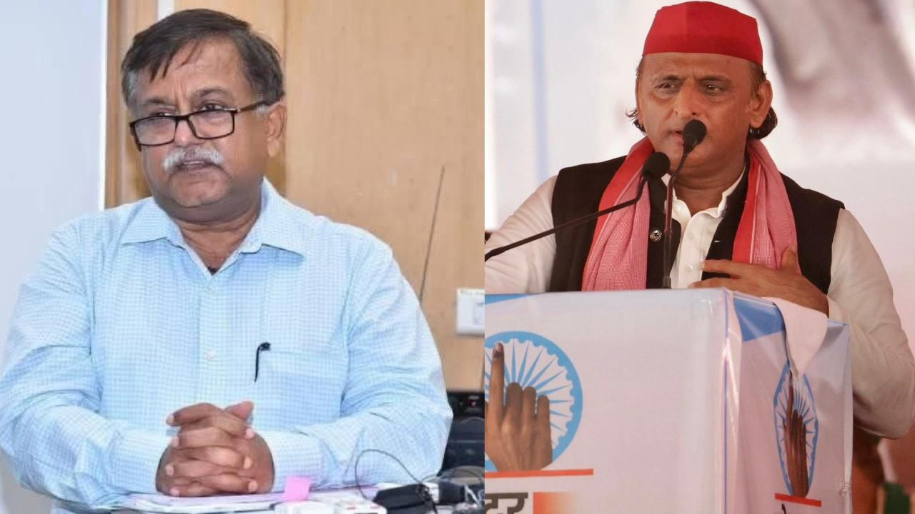 Avneesh Awasthi and Akhilesh Yadav.