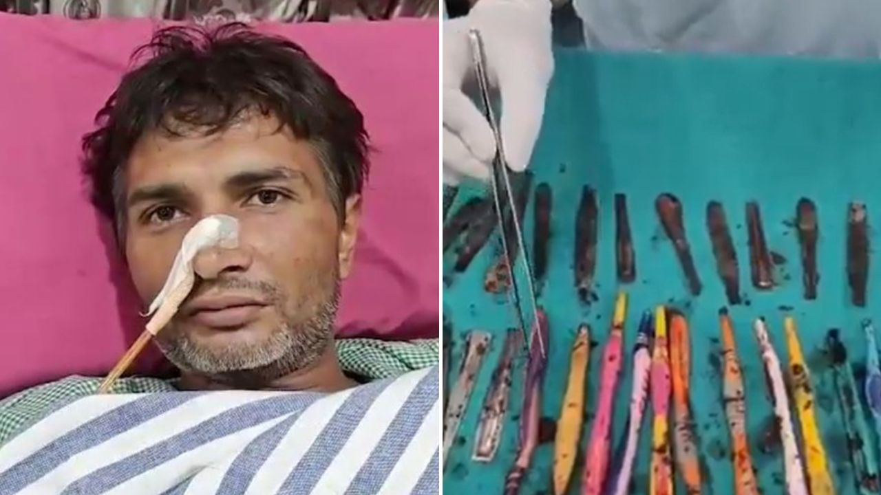 up man spoon in stomach