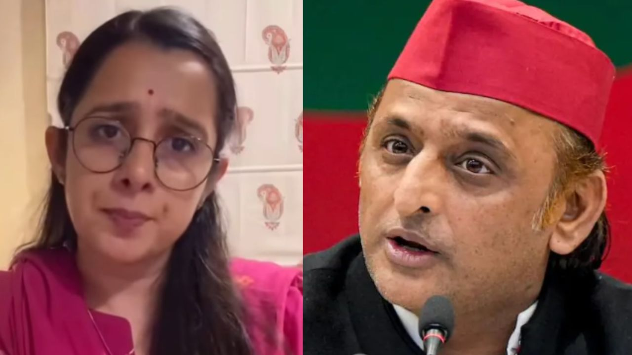 Neha Joshi and Akhilesh Yadav.