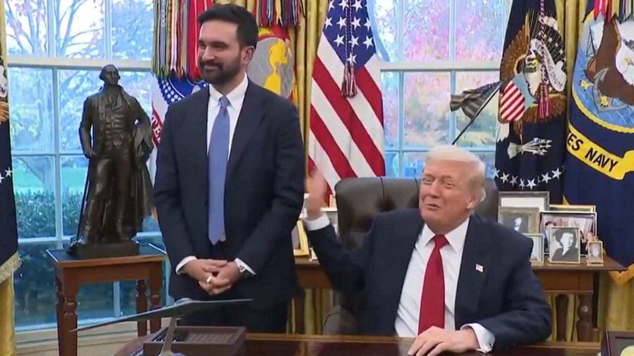 Donald Trump and Mahmood Mamdani