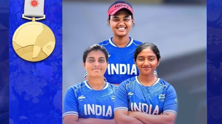 indian womens compound archery team
