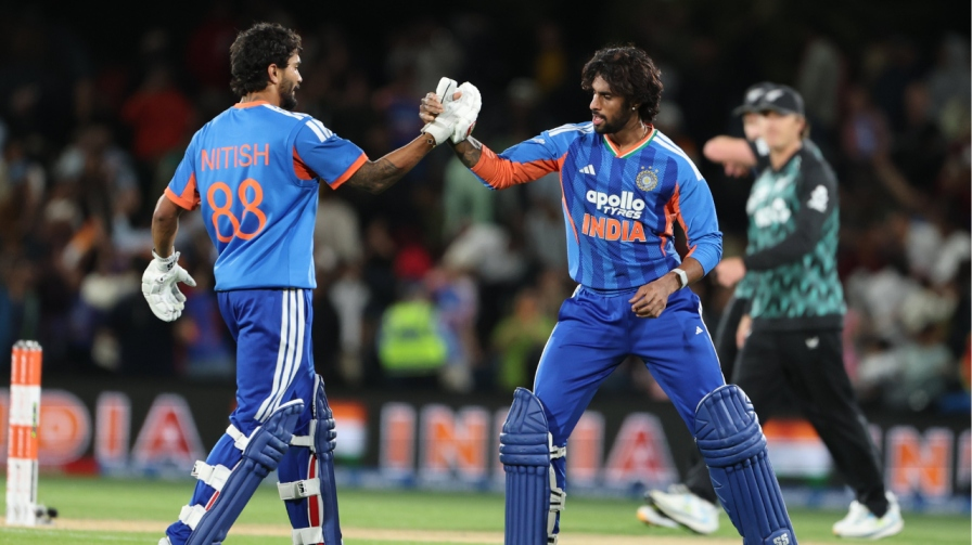 Nitish Kumar Reddy Tilak Varma IND vs NZ 2nd T20