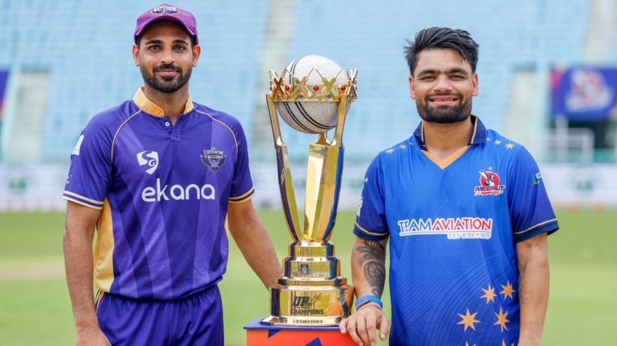 Rinku Singh Bhuvneshwar Kumar UP T20 League