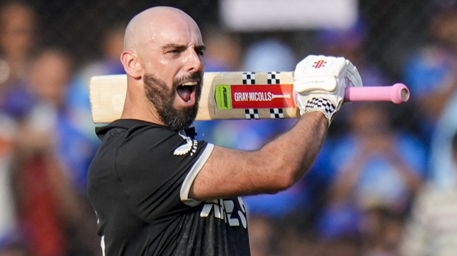 Daryl Mitchell Century Celebration IND vs NZ ODI