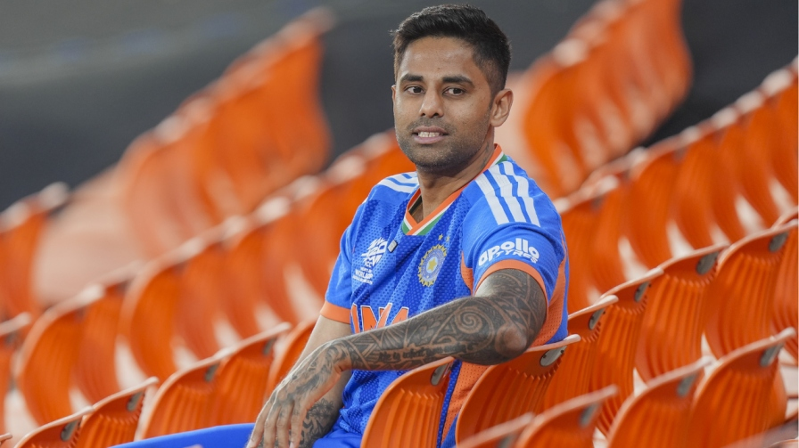 फाइनल की पूर्व संध्या पर अहमदाबाद स्टेडियम में भारतीय कप्तान सूर्यकुमार यादव Surya T20 WC Final