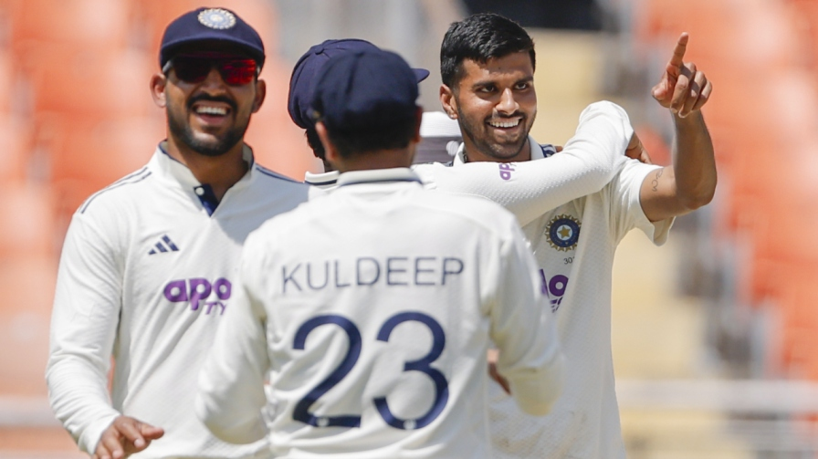 Washington Sundar Team India IND vs AFG Test