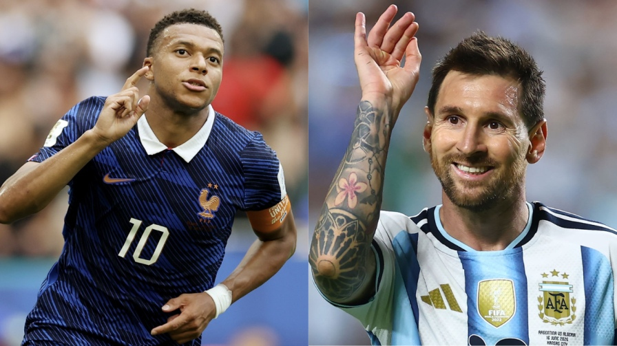 kylian mbappe lionel messi FIFA world cup