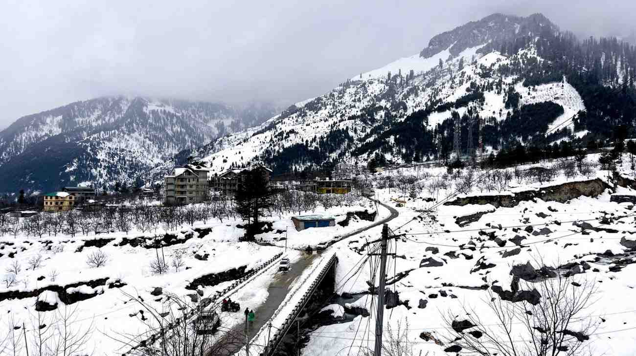 Snowfall in Kullu