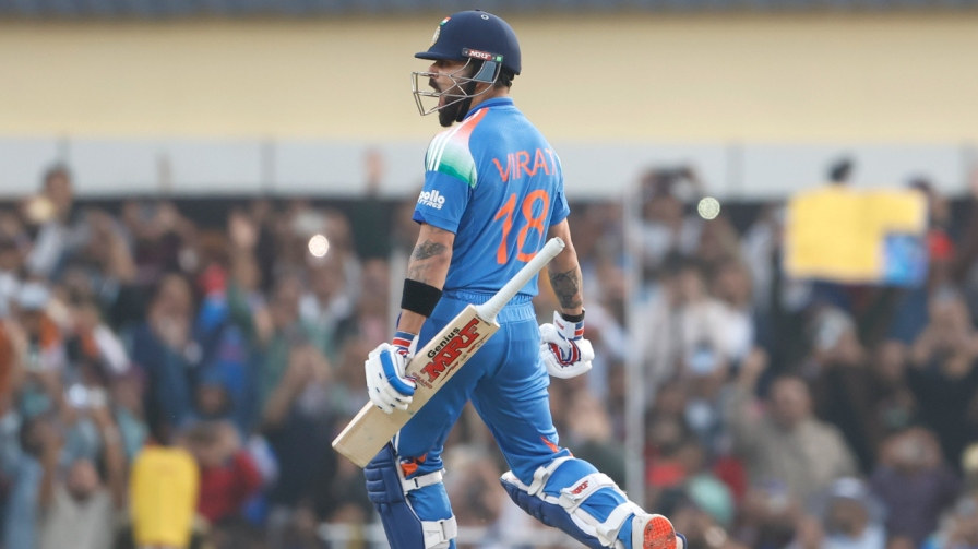 Virat Kohli Century Celebration