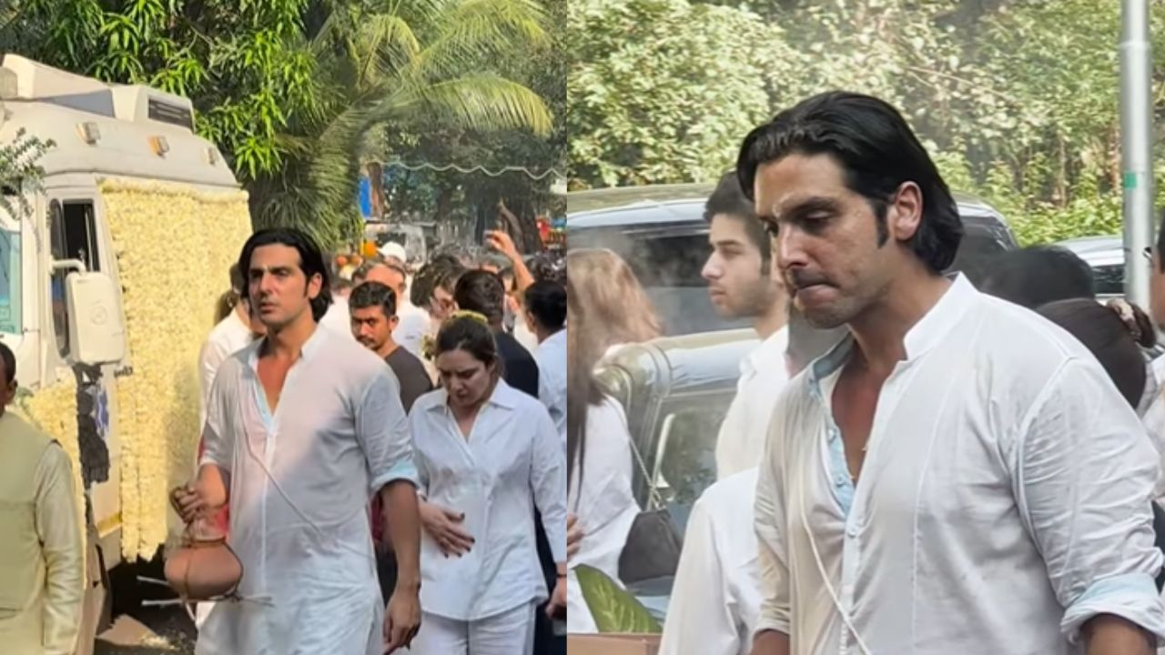 Zayad Khan mother last rites