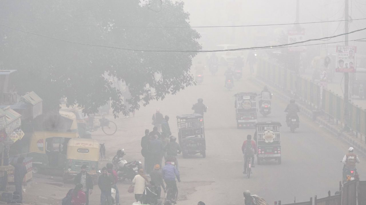 Commuter on road in delhi on saturday : PTI