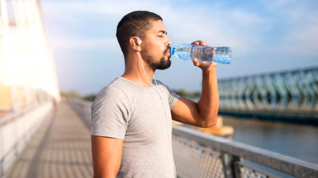 drinking water