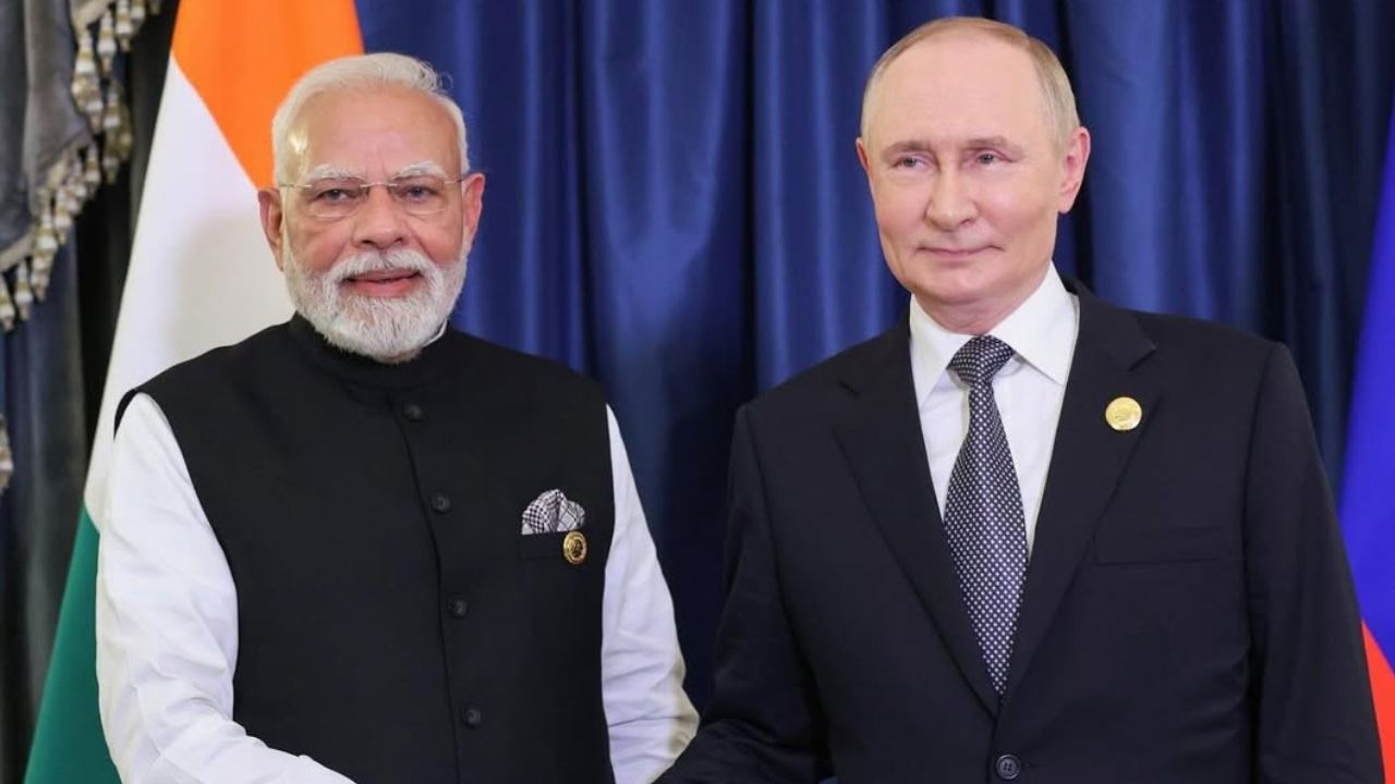Narendra Modi and Vladimir Putin