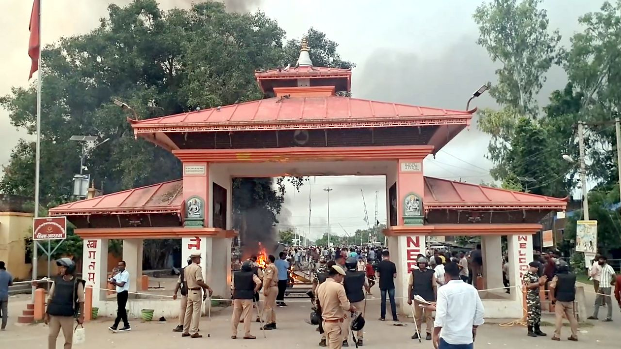 nepal protest india alert