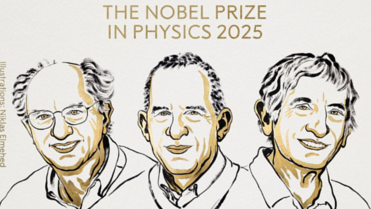 Jhon Clark, Michelle Devorate and jhon martinis । Photo Credit: X/@NobelPrize