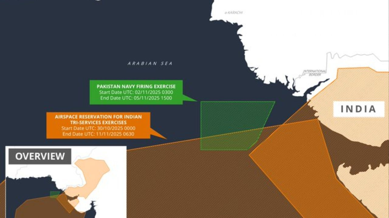 Pakistan issued naval navigational warning