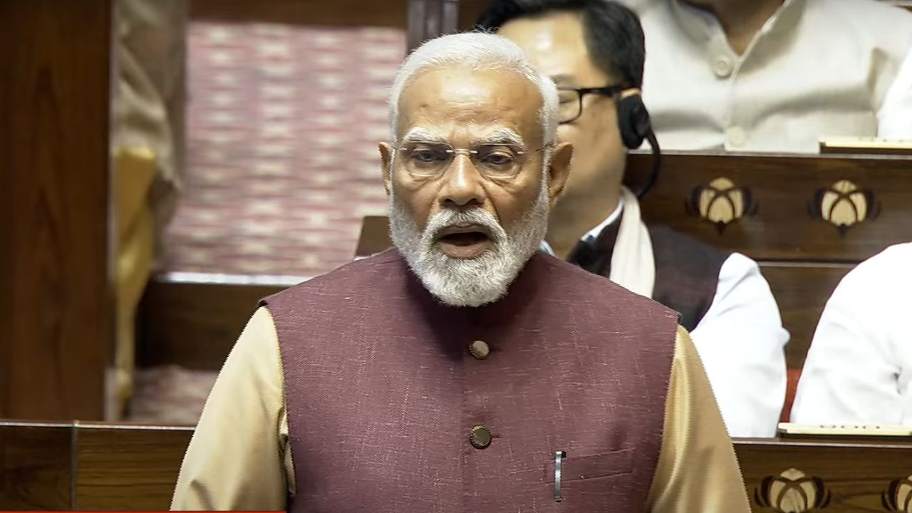 PM Modi in Rajya Sabha 
