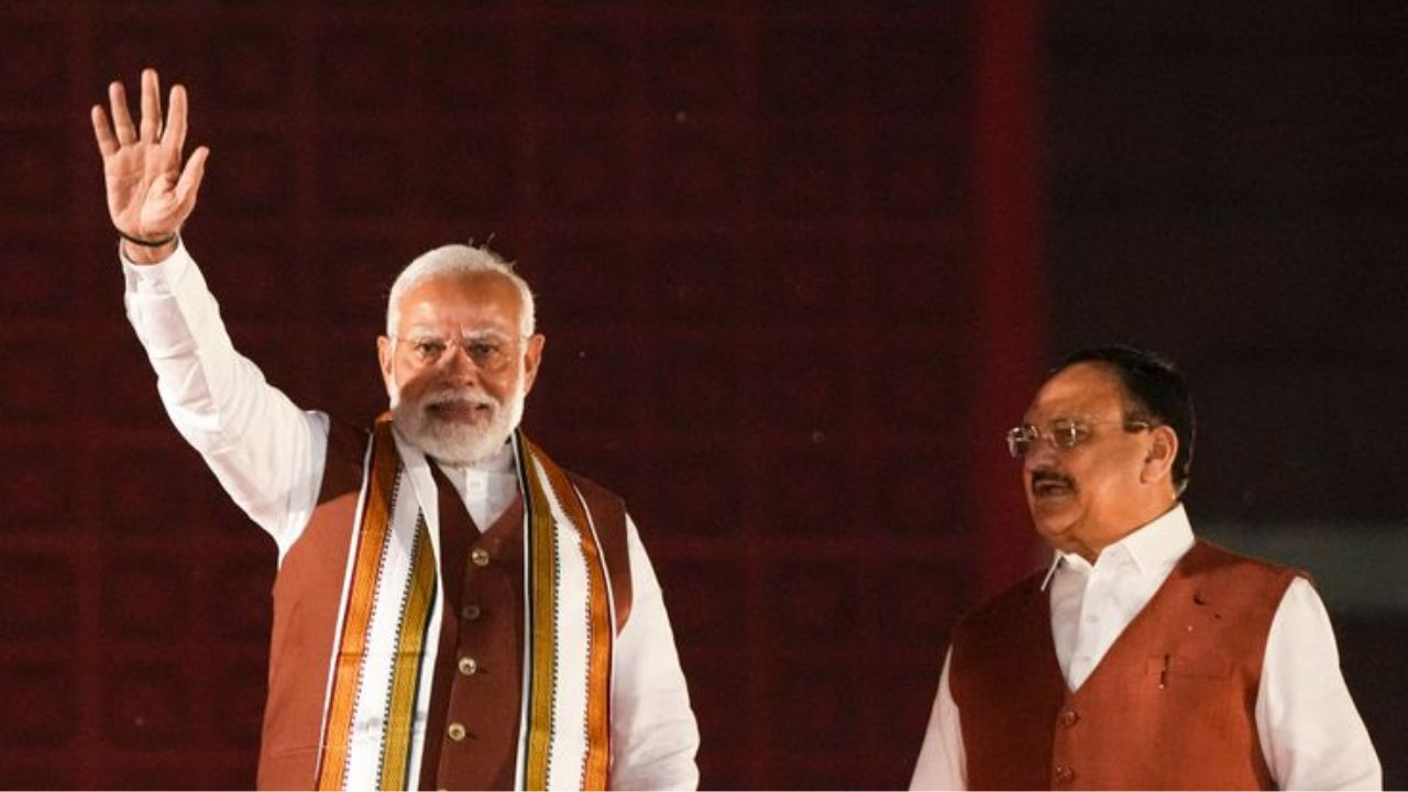Narendra Modi and JP Nadda